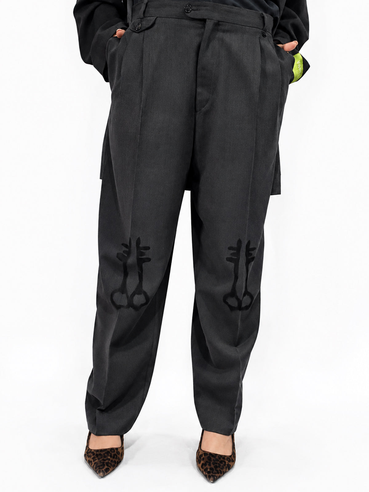 Pantalón traje lana upcycling